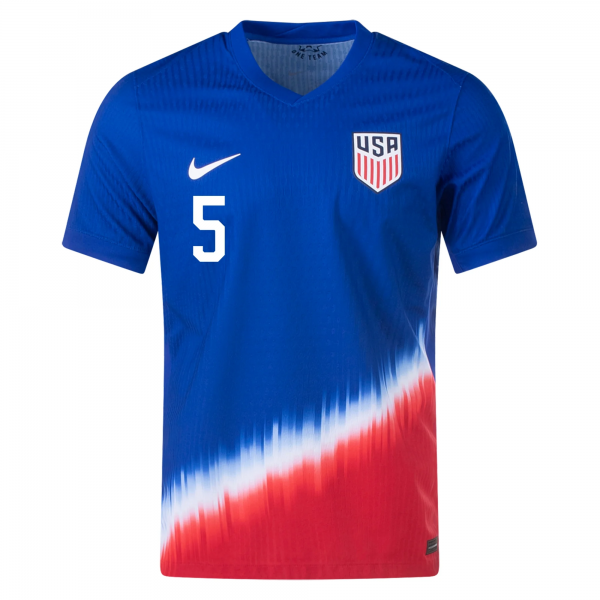 Nike United States Match Antonee Robinson Away Jersey 24/25 (Old Royal/Sport Red/White)